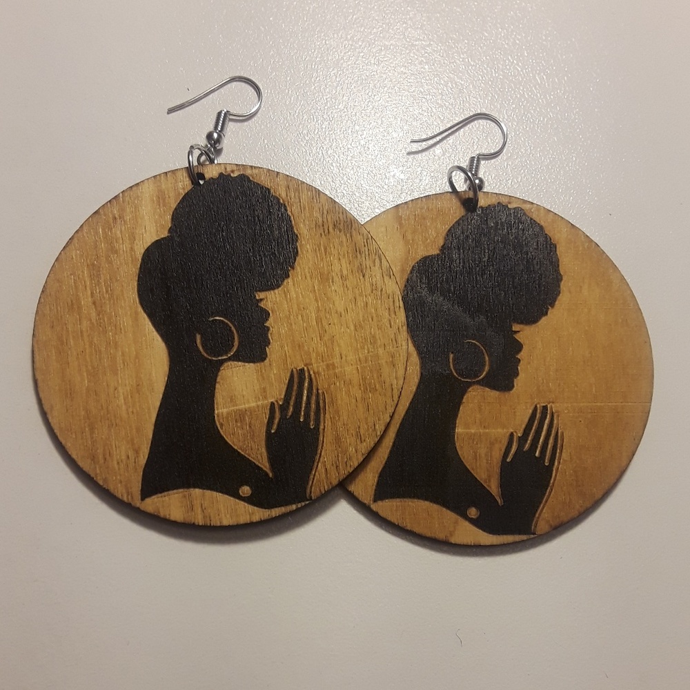Praying Woman Earrings